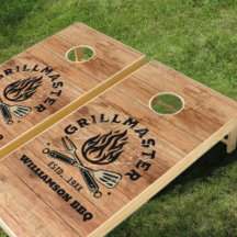 Conjunto Personalizado de Cornhole CHURRASCO Russo