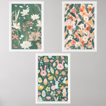 Conjunto Simples de Decores de Parede de Páscoa Mo