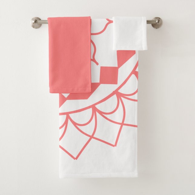 Conjunto Simples de Toalhas de Mandala Bath (Insitu)
