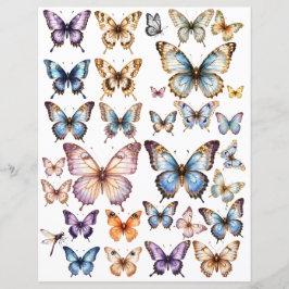Conjunto WatercolorButterfly para corte exigente