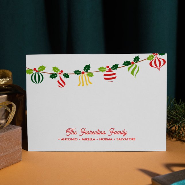 Conjuntos de Cartões de Natal com Enfeites de Famí (Criador carregado)
