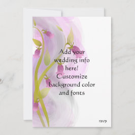 Conjuntos de casamento com pintura aquarela - Flor