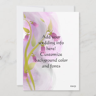 Conjuntos de casamento com pintura aquarela - Flor