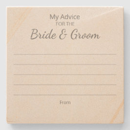 Conjuntos de Porta-Copos de Conselhos para Noivos