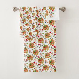 Conjuntos de Toalhas de Banheiro de Pizza