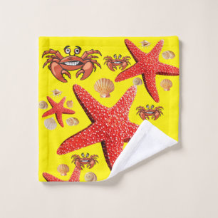 Conjuntos de Toalhas de Banheiro Estrelas-do-Mar C