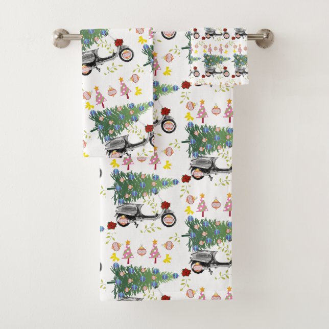 Conjuntos De Toalhas De Banho De Árvore De Natal (Insitu)
