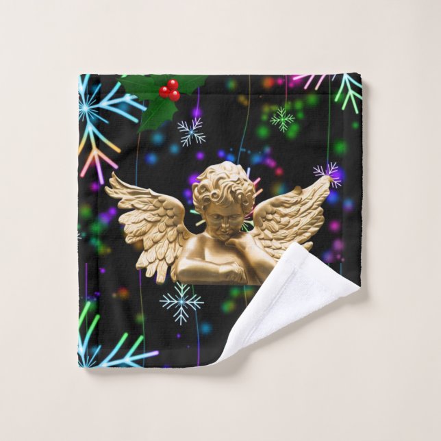 Conjuntos de Toalhas de Banho de Natal, Anjo de Na (Pano de lavar)