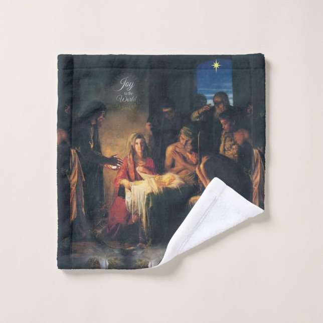 Conjuntos de Toalhas de Banho de Natal, Jesus Cris (Pano de lavar)