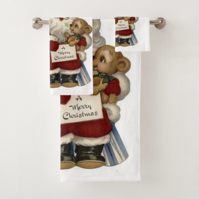 Conjuntos de Toalhas de Banho de Natal, Vintage (Insitu)