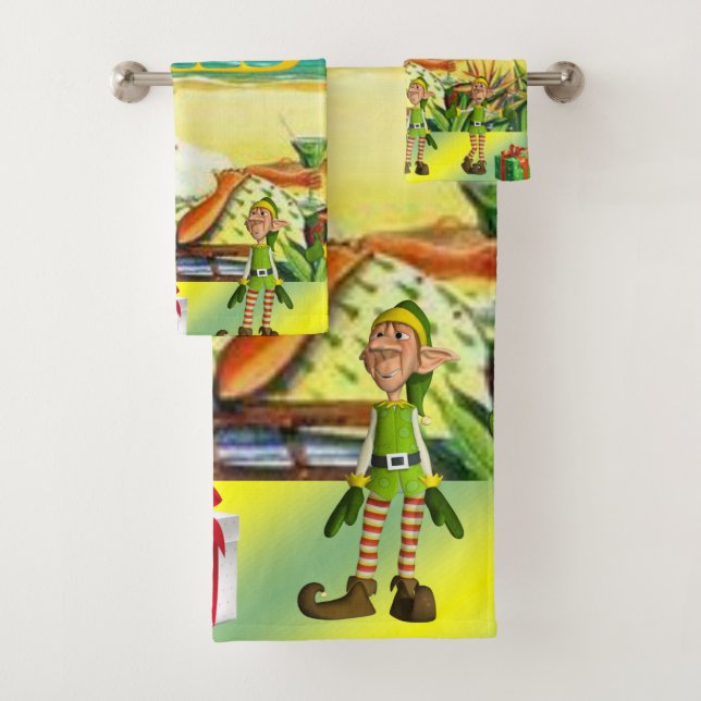 Conjuntos de Toalhas de Natal, Papais noeis de Bum (Insitu)