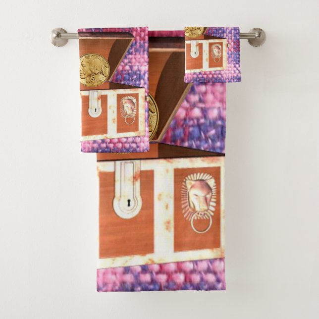Conjuntos de toalhas de Xadrez cor-de-rosa no peit (Insitu)