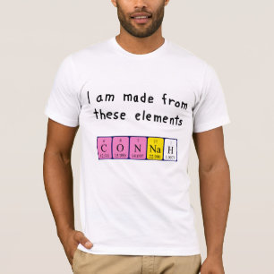 Connah — camisa periódica do nome da mesa