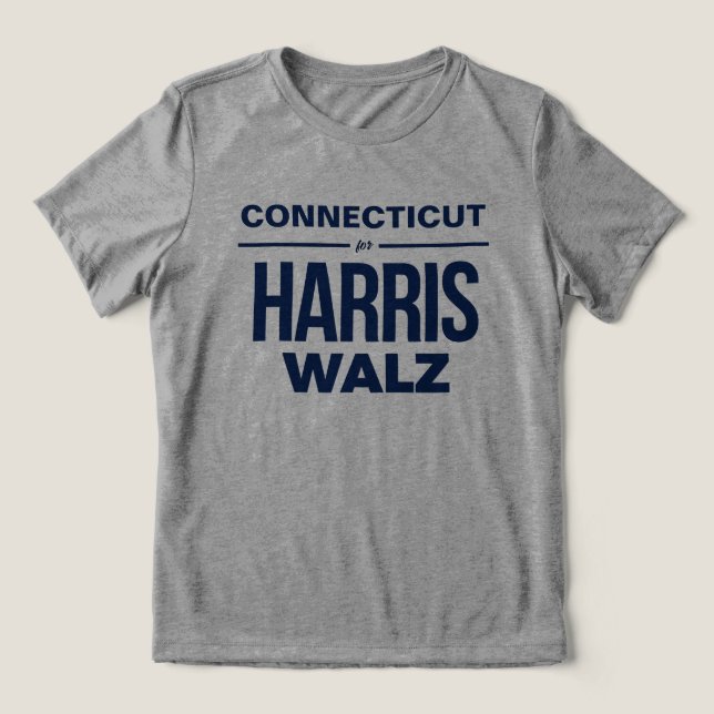 Connecticut para Harris Walz (Design frontal)