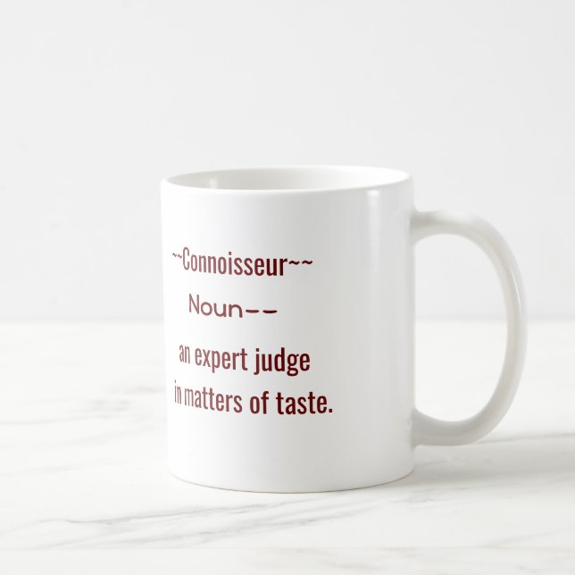Connoisseur - definição - caneca de café (Direita)