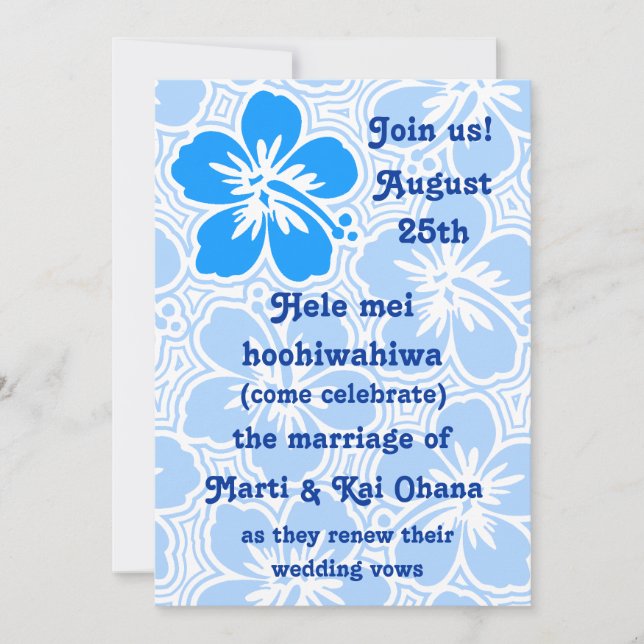 Cono Hibiscus - Convites tropicais (Frente)