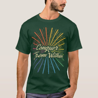 Conquiste camiseta de dentro: escolha suas cores