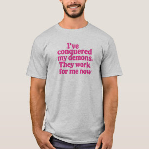 Conquistei minha camiseta de demônios