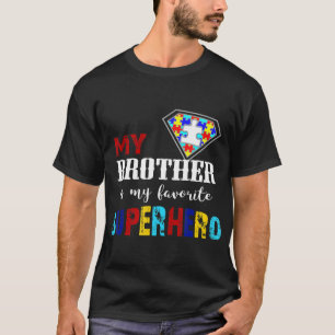 Consciência Autismo Camisa do irmão, consciênci