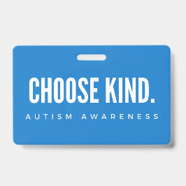 consciência autista escolha Crachá tipo Lanyard