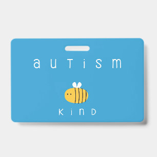 consciência autista seja gentil Crachá Lanyard