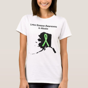 Consciência da doença de Lyme na camisa das mulh