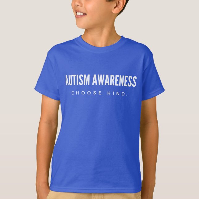 consciência do autismo. escolha o tipo. Camiseta I (Frente)