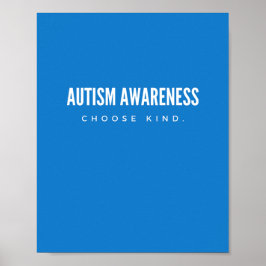 consciência do autismo. escolha o tipo. POSTERS e