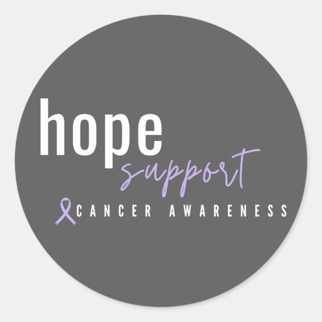 Consciência do cancer. Etiquetas de adesivos (Frente)