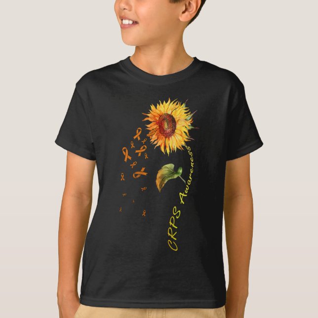Consciência do Crps Camisetas de girassol (Frente)