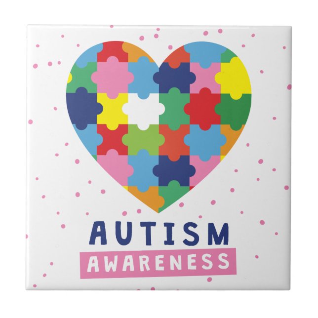 consciência rosa sobre autismo (Frente)