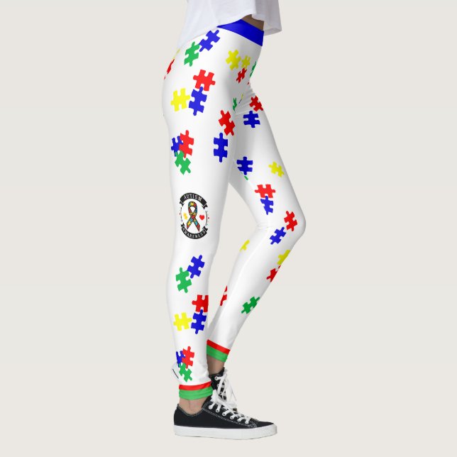Conscientização do Autismo - Leggings (Direita)