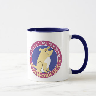 "Conseguiu amar um cão que cheirasse" caneca do