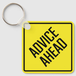 Conselho à frente Chaveiro de quadrado metálico