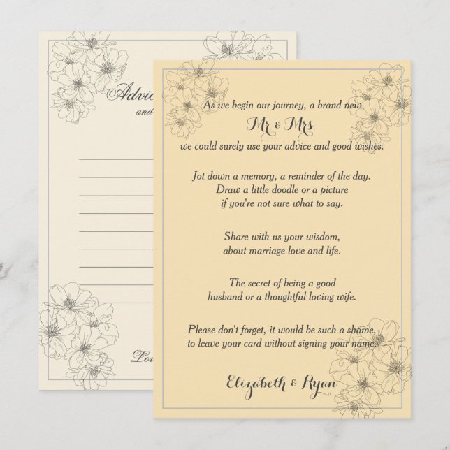 Conselho Aconselhamento de Casamento Deseja Cartão de Adver (Frente/Verso)