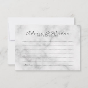 Conselho Aconselhamento e Cartão de Desejo Clássico Marbl