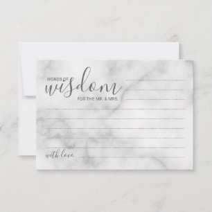 Conselho Aconselhamento e Cartão de Desejo Clássico Marbl