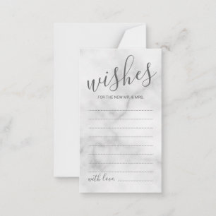 Conselho Aconselhamento e Cartão de Desejo Clássico Marble