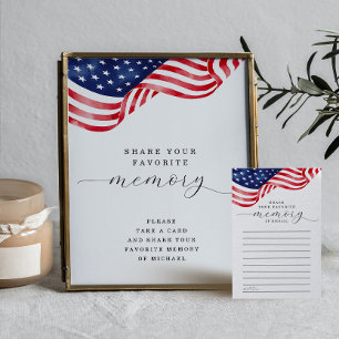 Conselho American Flag Funeral Compartilha um Cartão de Mem