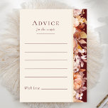 Conselho Autumn Floral Burgundy Cream - Cartão de Aviso de<br><div class="desc">Este outono, design de cartão de conselho de casamento floral burgundy, é um conjunto de sonhos que incorpora a essência do charme vintage e da elegância moderna. Com flores e folhas do outono em cores do outono, acentuadas com bordas geométricas douradas, nosso design oferece uma estética simples, mas cativante, perfeita...</div>