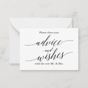 Conselho Aviso de Casamento e Cartão de Desejo
