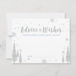 Conselho Cartão Azul de Chá de fraldas para mãe, pais