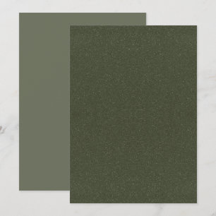 Conselho Cartão de Aconselhamento Verde Musgo Liso com Bril
