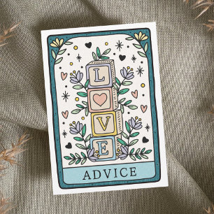 Conselho Cartão de Atividade de Chá de fraldas Tarot e Dese
