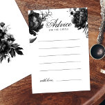 Conselho Cartão de Aviso de Casamento Branco Gótico Clássic<br><div class="desc">Apresentando o eterno do nosso clássico Cartão de Conselheiro de Casamento Branco Gótico, onde a elegância encontra o etéreo. Um toque encantador de romance escuro adorava-se com intrincados motivos botânicos, com fundo branco limpo embelezado com peonias luxuosas e rosas delicados que exaltam uma sofisticação magnética perfeita para o seu dia...</div>