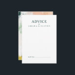 Conselho Cartão de Aviso de Casamento Colorido de Abstrato<br><div class="desc">Este cartão colorido de casamento de abstrato é perfeito para o seu casamento único e moderno. Pintado à mão com marcas texturizadas de escamas esmeraldas escuras,  verde-esmeralda,  pêssego e mostarda,  com certeza dá a sua ocasião um simples,  mas rústico sentimento boêmico.</div>