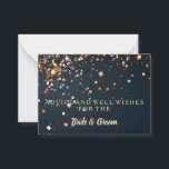 Conselho Cartão de Aviso de Casamento de Folha de Folha Dou<br><div class="desc">Este é o Vazio de Cartão de Aviso de Casamento de Foil Glitter Dourado Elegante. Este cartão com brilho dourado. É perfeito como cartões de casamento, cartões de visitas e muito mais. Clique no botão personalizar para personalizar o design.</div>