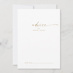 Conselho Cartão de Aviso de Casamento de Script Dourado Mod