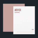 Conselho Cartão de Aviso de Casamento Simples sobre Tipogra<br><div class="desc">Personalize o texto personalizado acima. Você pode encontrar itens de coordenação adicionais na nossa coleção "Simple Boho Dusty Rosa Tipografia Wedding". ***POR FAVOR, NOTA: TODA A PALAVRA, TEXTO E COR DE FUNDO É EDITÁVEL. Você pode alterar todas as palavras e também pode alterar a cor do texto. Para itens que...</div>