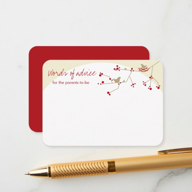 Conselho Cartão de Aviso de Jogo para Chás de fraldas da Fa (Frente/Verso In Situ)